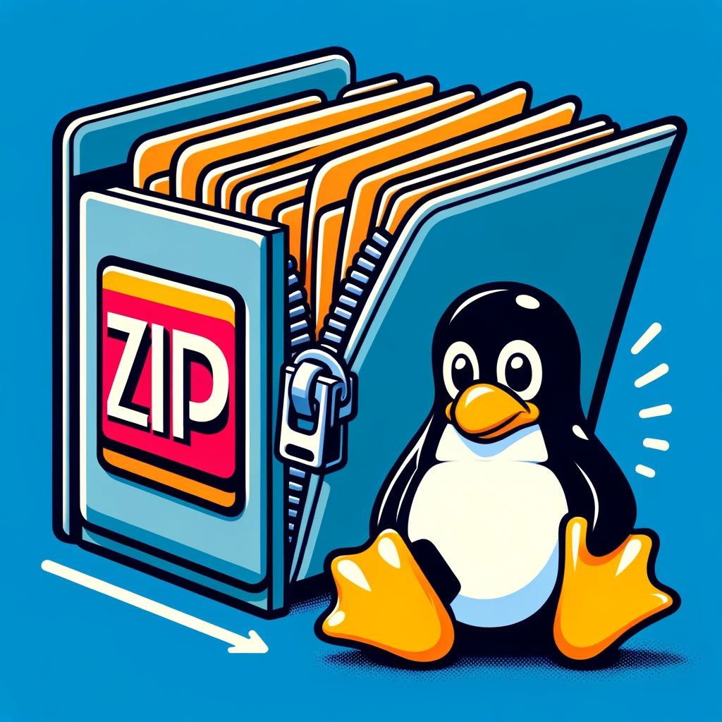 linux zip files